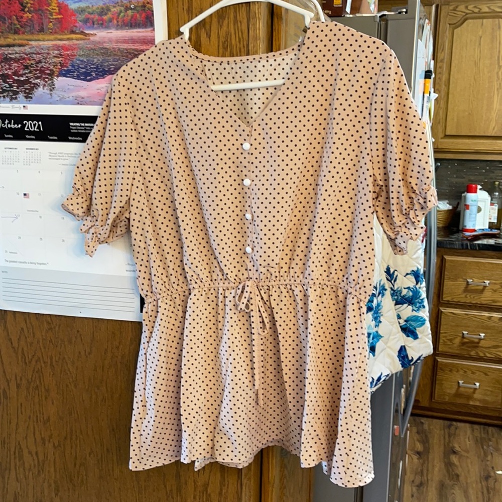 SHEIN polka dot top